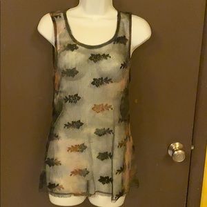 😍 Free People Intimately Floral Netting Tank Top